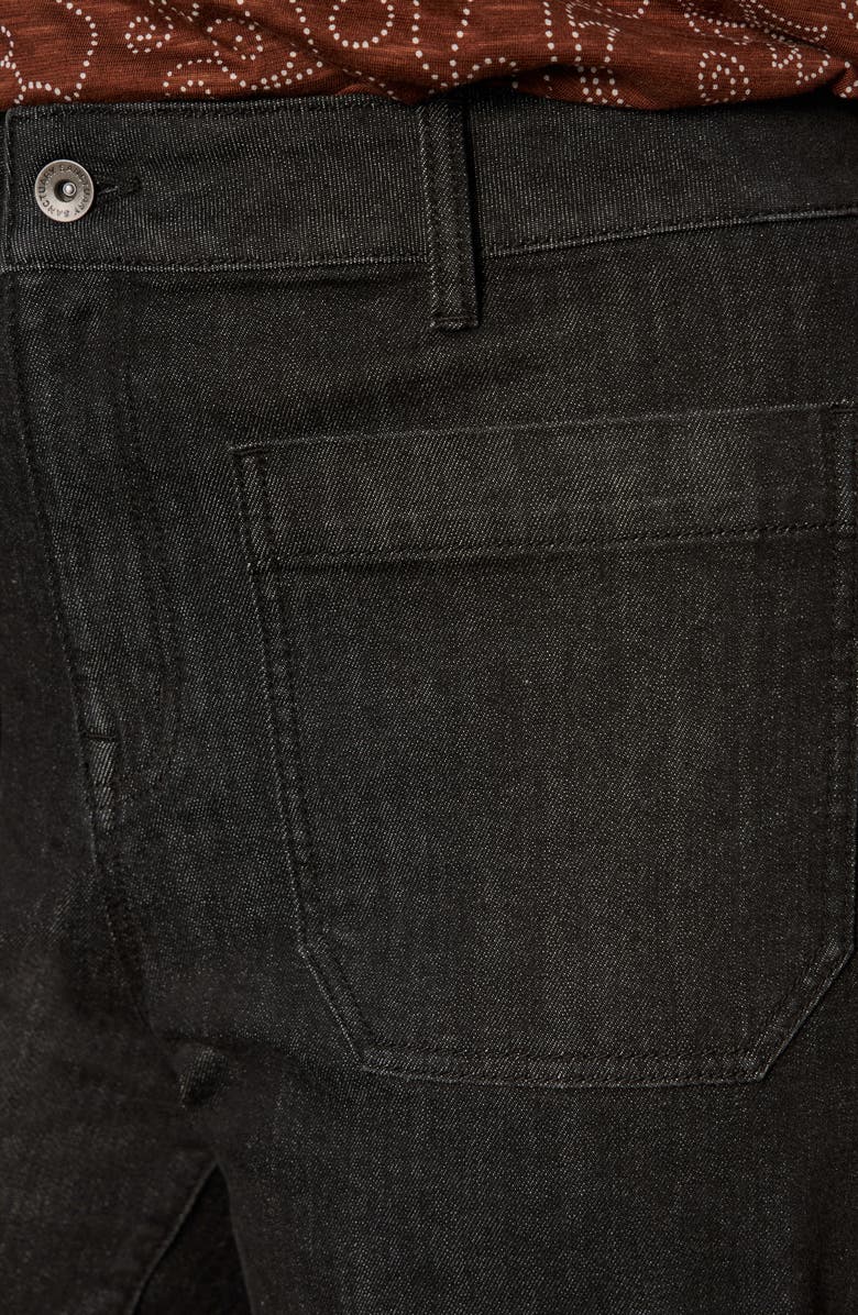 Sanctuary The Marine Patch Pocket Crop Wide Leg Jeans, Alternate, color, After Hour Black