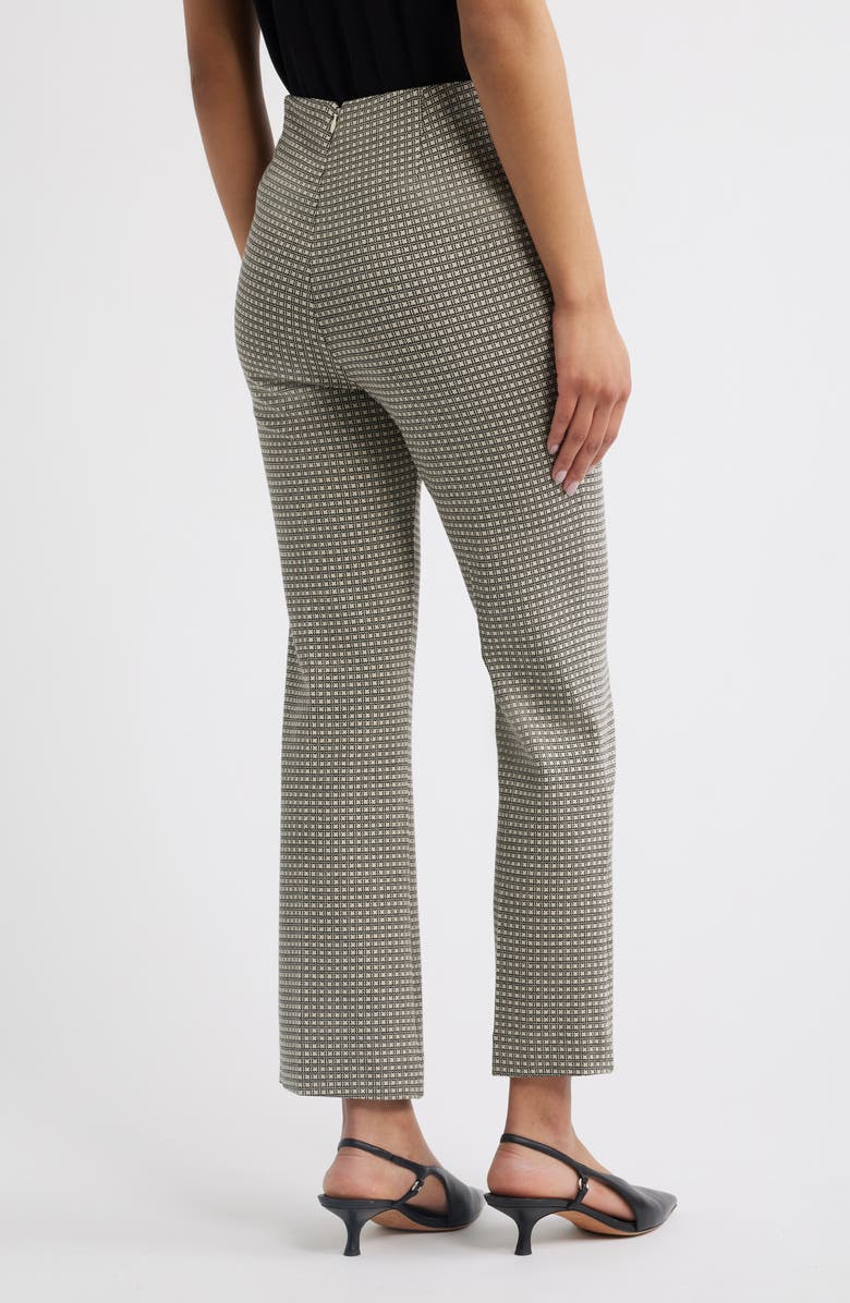 rag & bone Irina Leopard Print Ponte Flare Ankle Pants, Alternate, color,