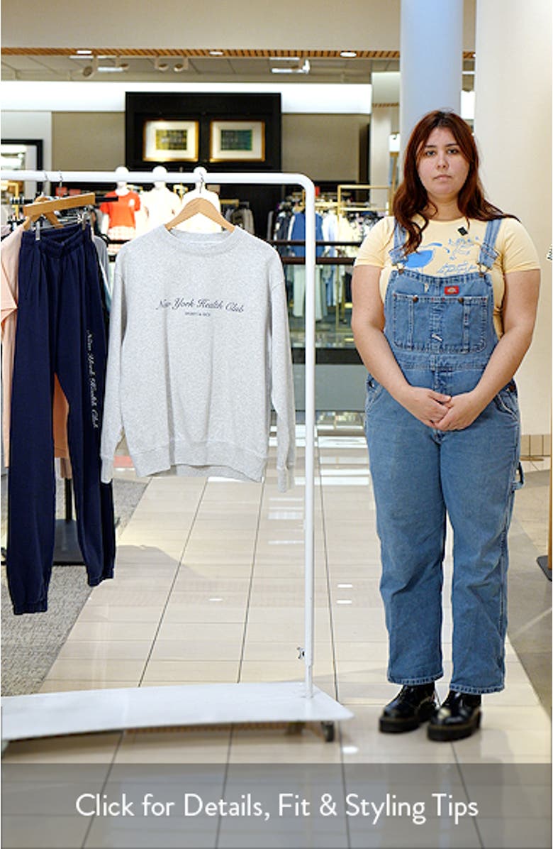 New York Health Club Graphic Sweatshirt, sales video thumbnail