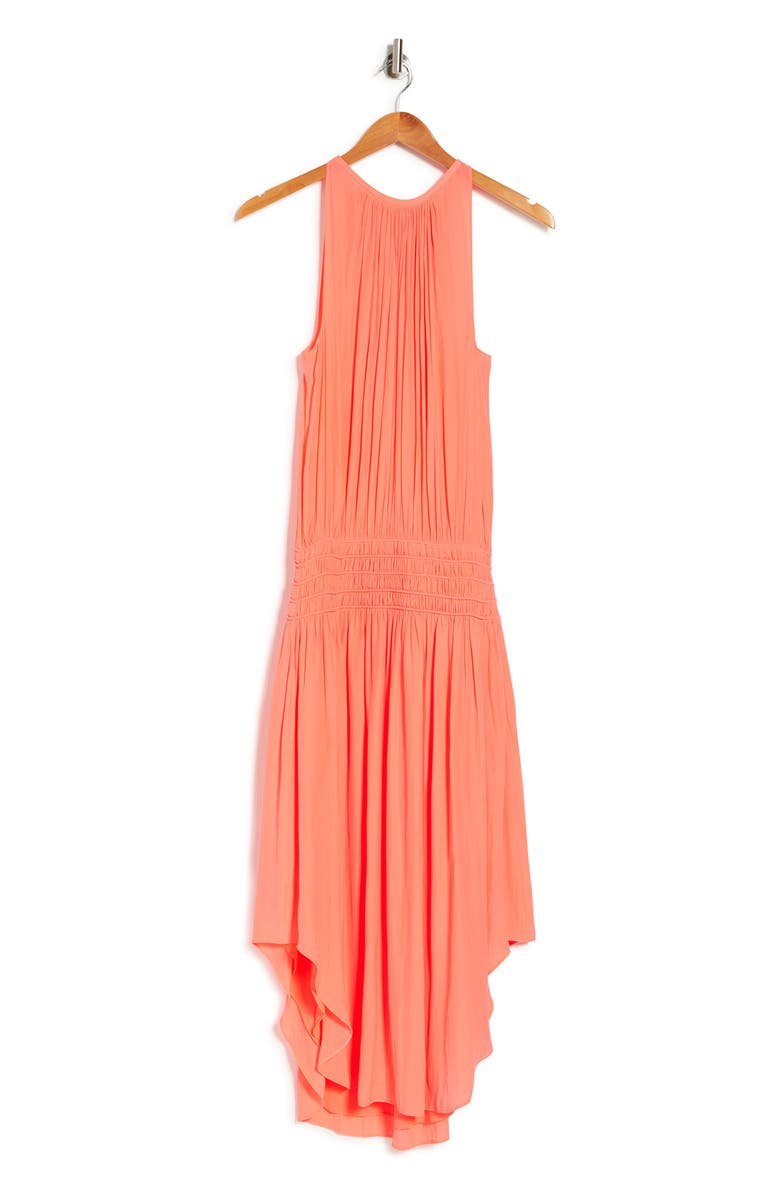 Ramy Brook Audrey Smocked Waist Sleeveless Midi Dress, Alternate, color, 