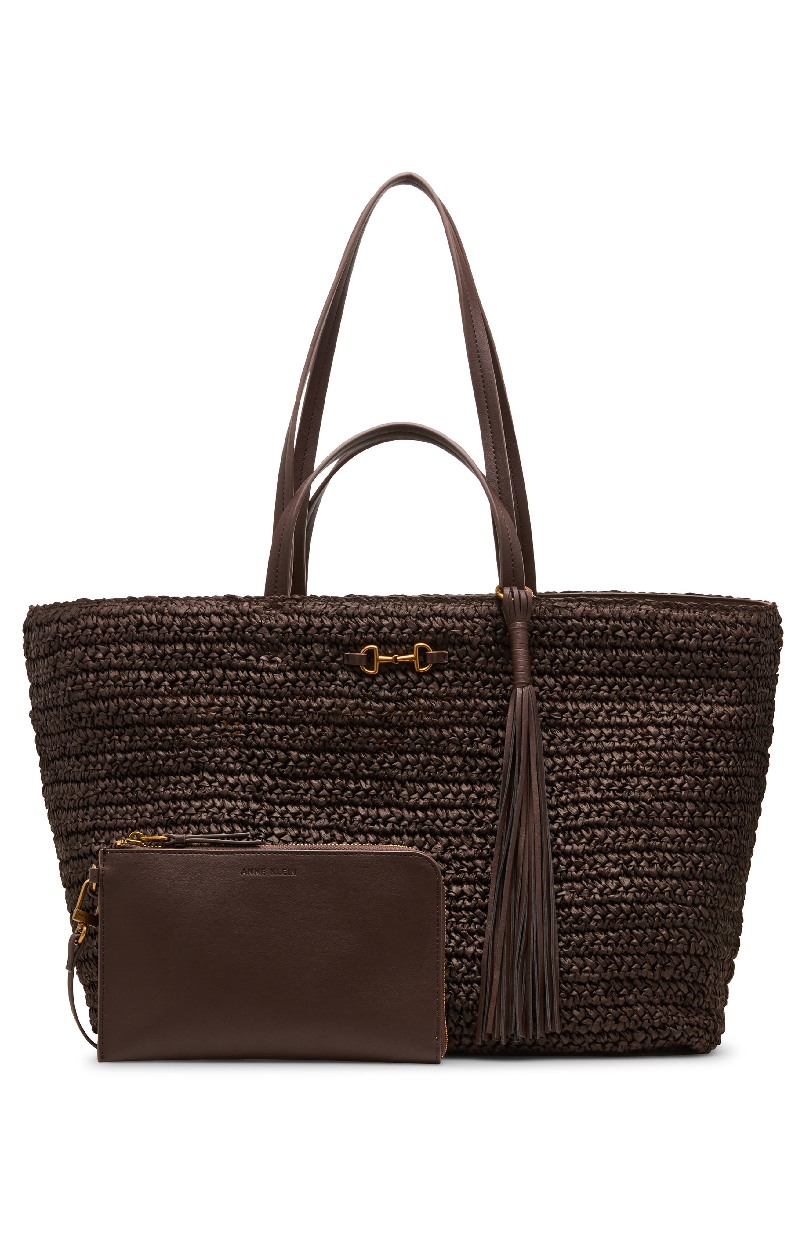 Extra Large Straw Tote, Alternate, color, ESPRESSO