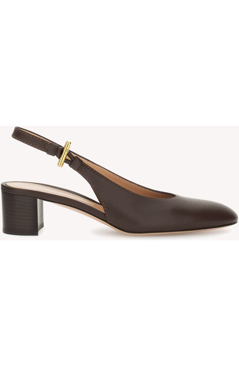 Gianvito Rossi Anais Slingback, Main, color, Brown Calf Leather