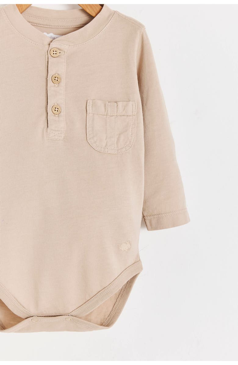 Babycottons Nut Bodysuit for Infant, Alternate, color, Camel