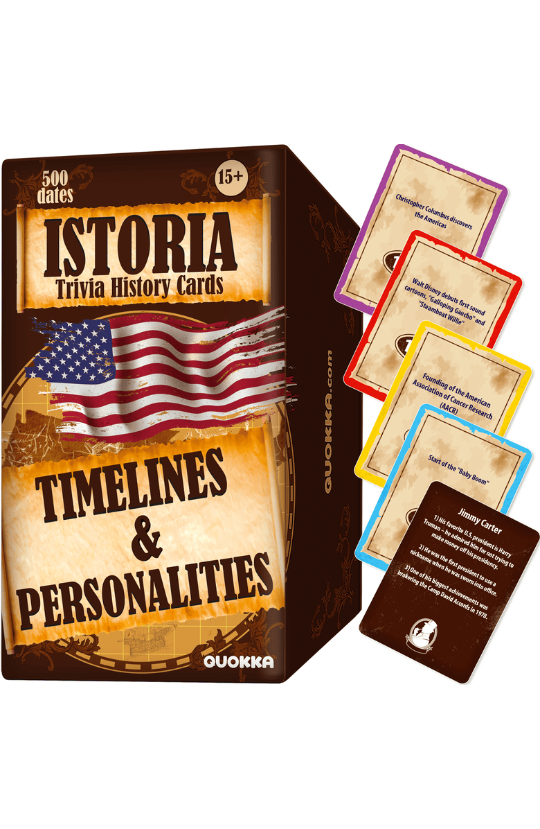 Quokka Bible Trivia and Learning Card Games for Kids & Adults, Main, color, Usa History Trivia