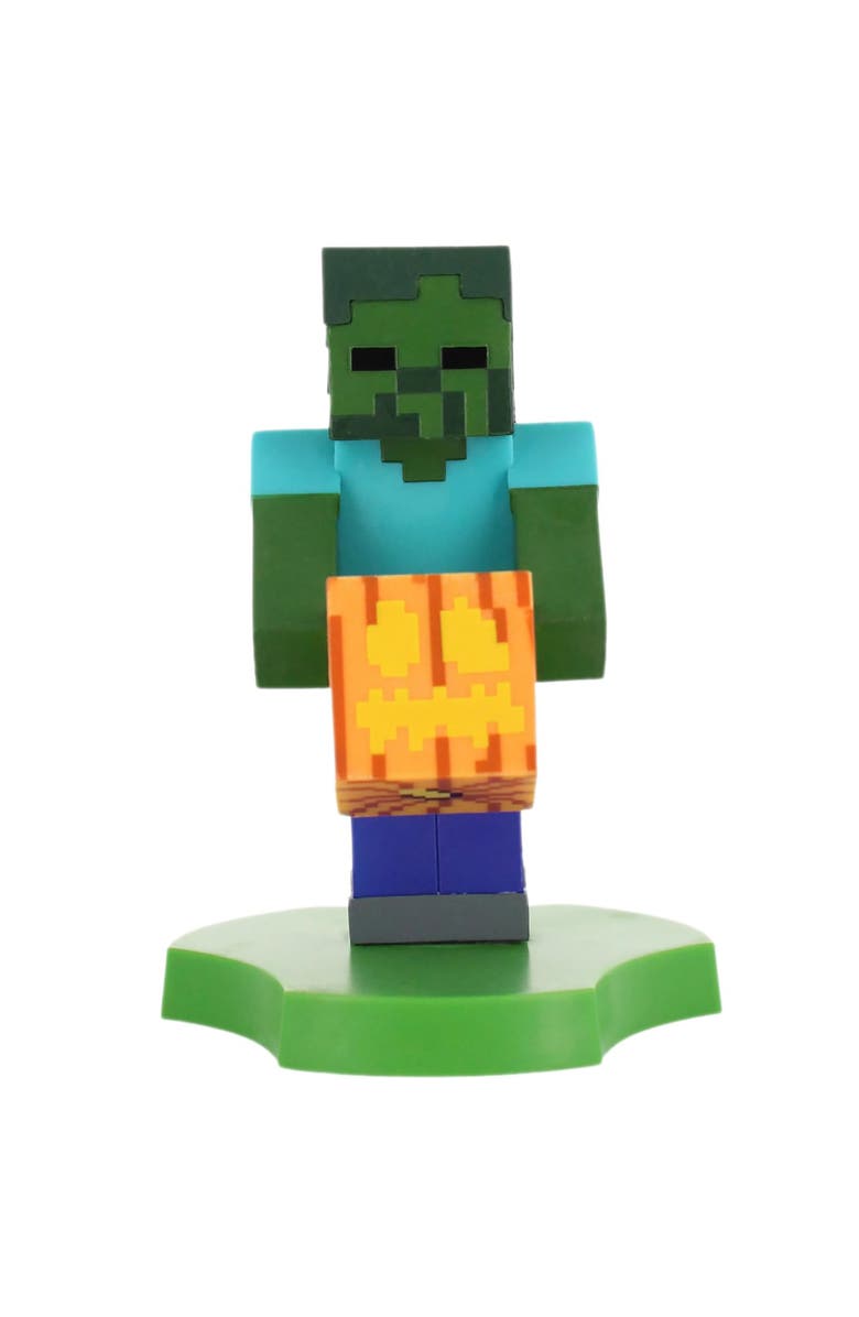 Exquisite Gaming Minecraft 4 Inch Zombie Earbud and Phone Holder, Main, color, Multicolored