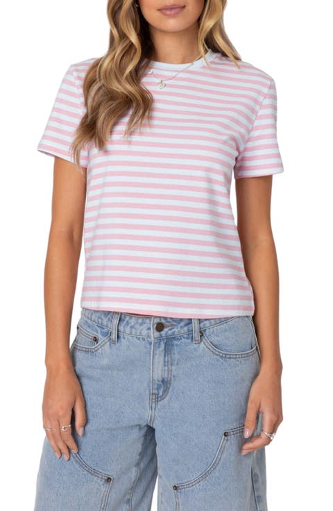 Callahan Stripe Stretch Cotton T-Shirt