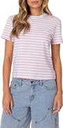 EDIKTED Callahan Stripe Stretch Cotton T-Shirt