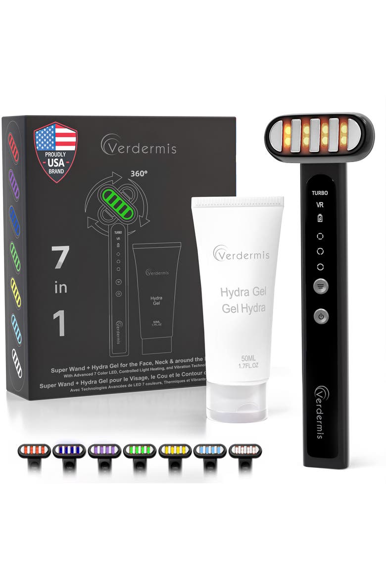 7 Color LED Super Wand + Hydra Gel, Main, color, NA