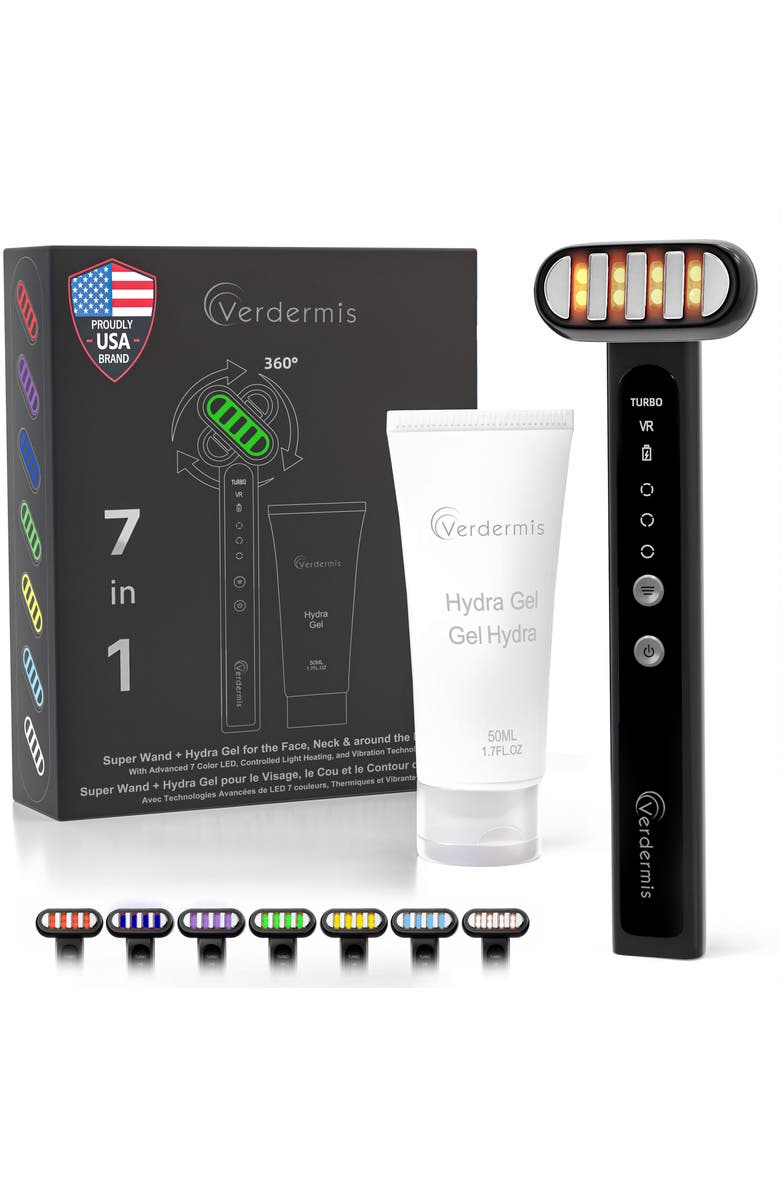 Verdermis 7 Color LED Super Wand + Hydra Gel, Main, color, Na
