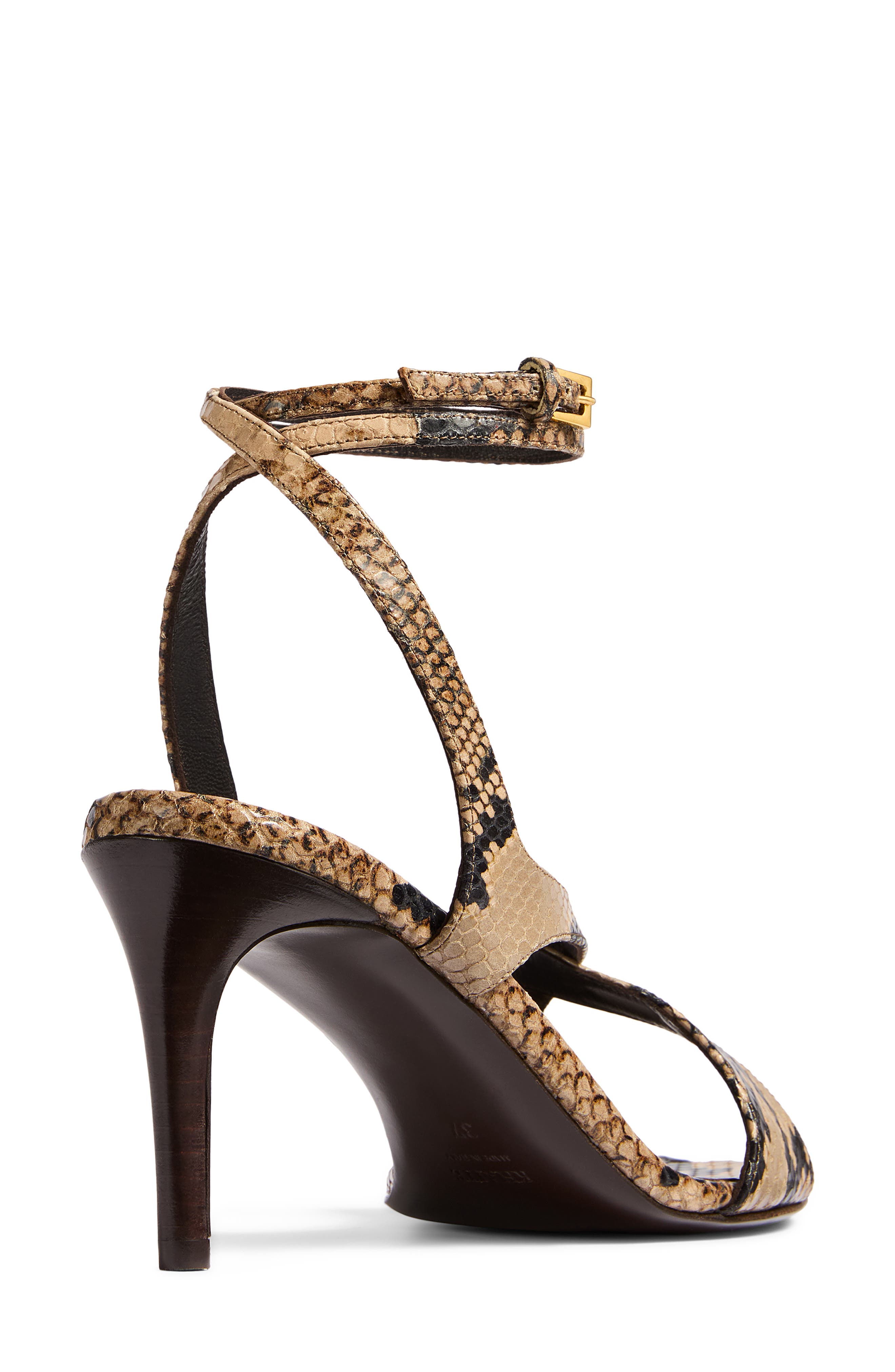 Khaite Liria Ankle Strap Sandal, Alternate, color, Taupe