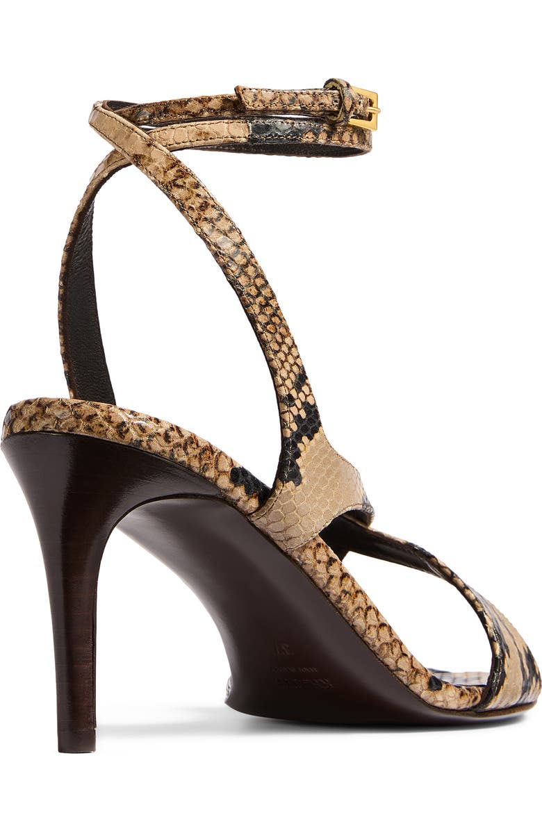 Khaite Liria Ankle Strap Sandal, Alternate, color, Taupe