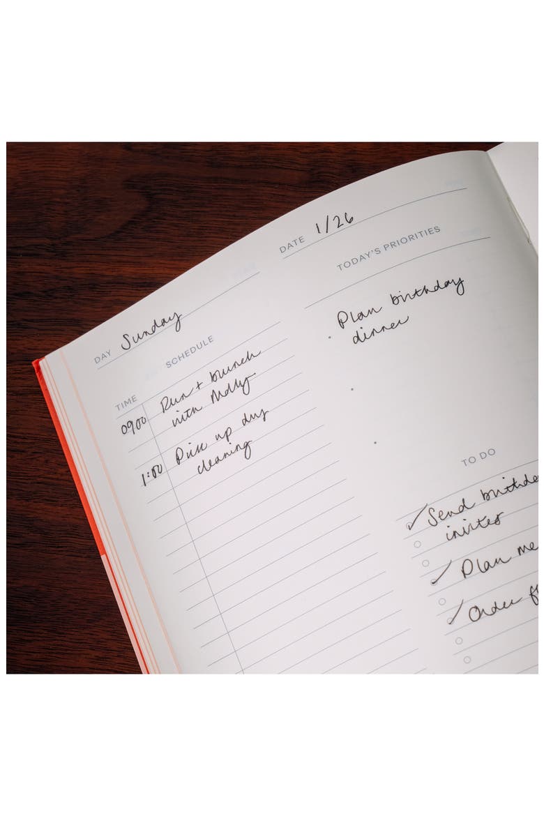 Colorblock Undated Daily Planner, Alternate, color, NO COLOR