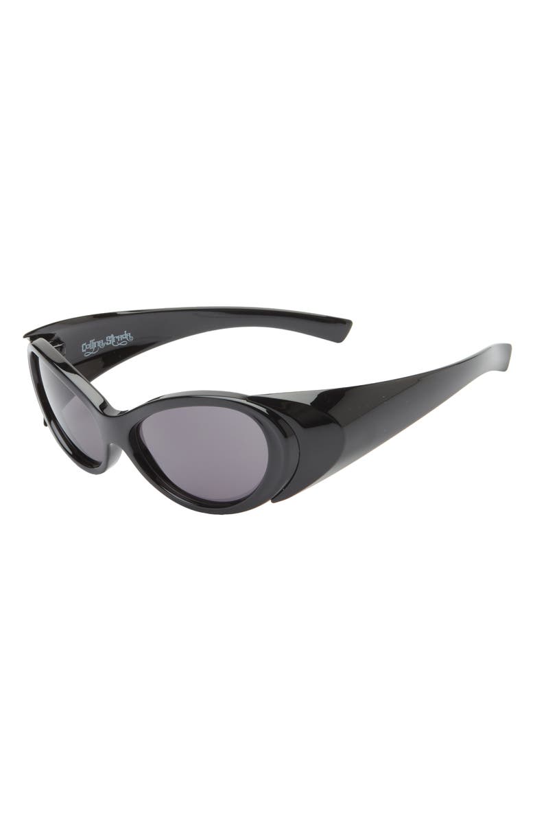 Collina Strada Cocoon 58mm Oval Sunglasses, Alternate, color, Black