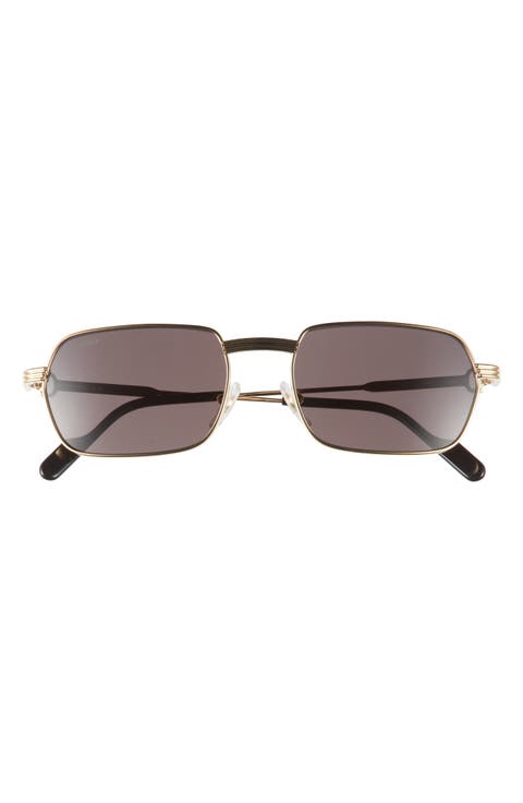 56mm Polarized Square Sunglasses
