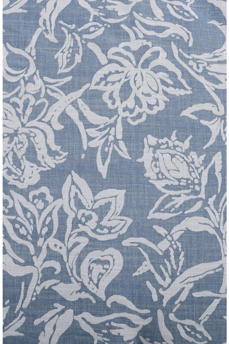 Tortola Floral Print Cotton Comforter & Sham Set, Alternate, color, CHAMBRAY BLUE
