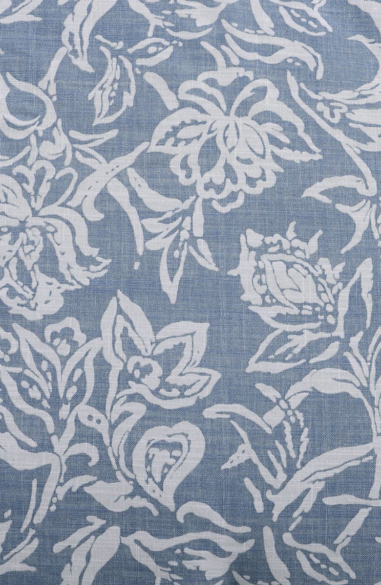 Nautica Tortola Floral Print Cotton Comforter & Sham Set, Alternate, color, Chambray Blue