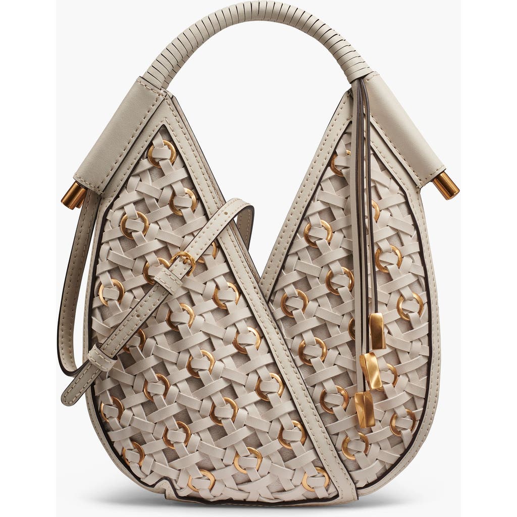 Donna Karan New York Baldwin Woven Grommet Micro Crossbody In Brown