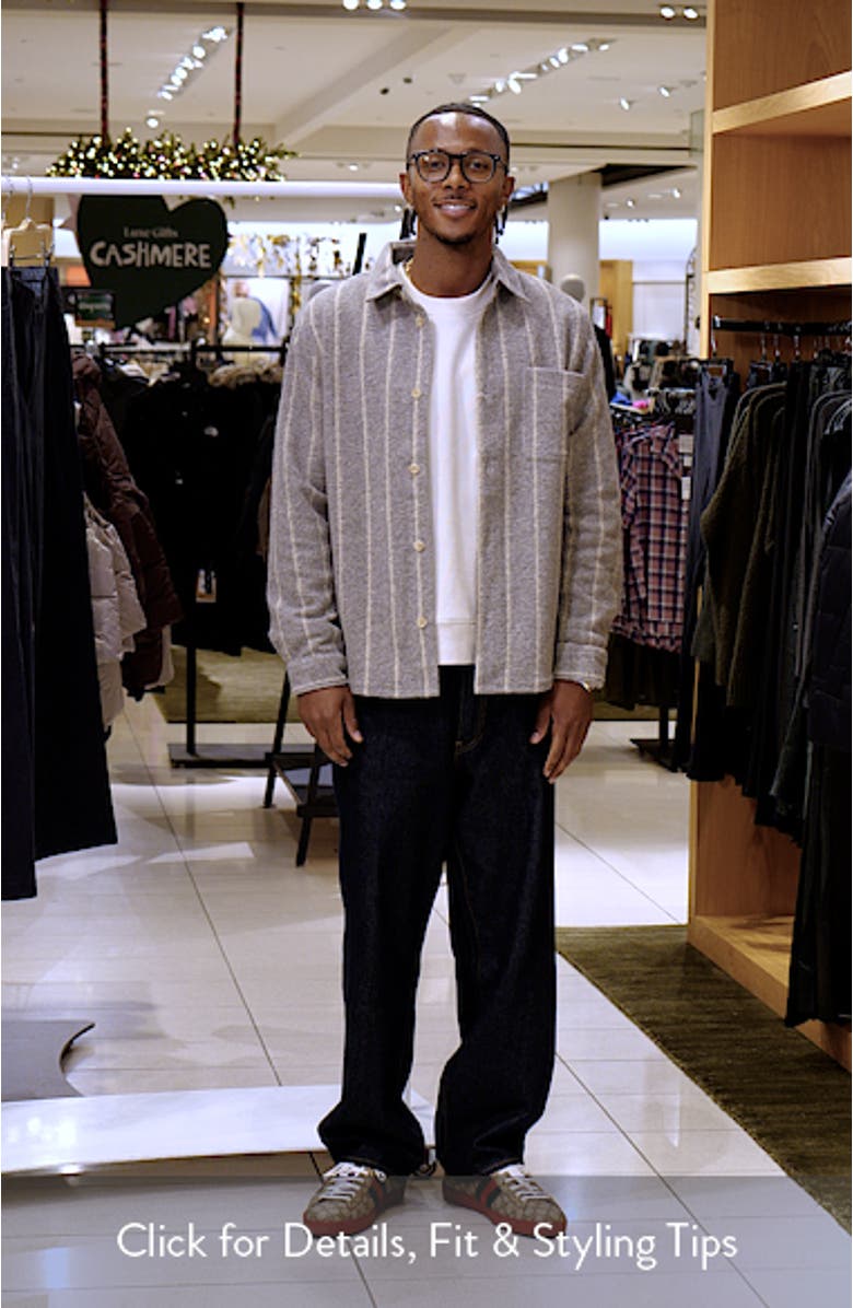 Lennon Stripe Overshirt, sales video thumbnail