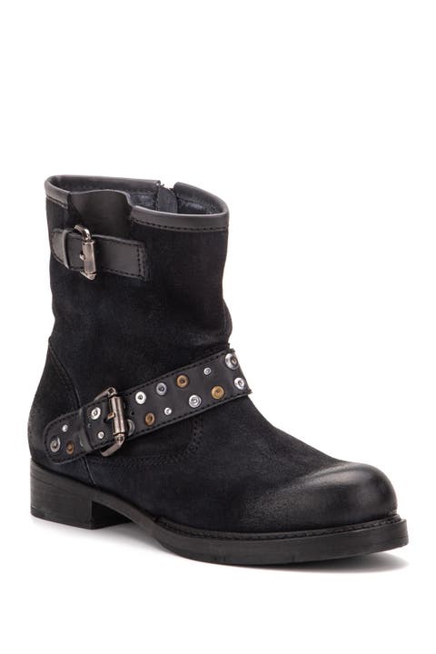Miriam Studded Leather Boot