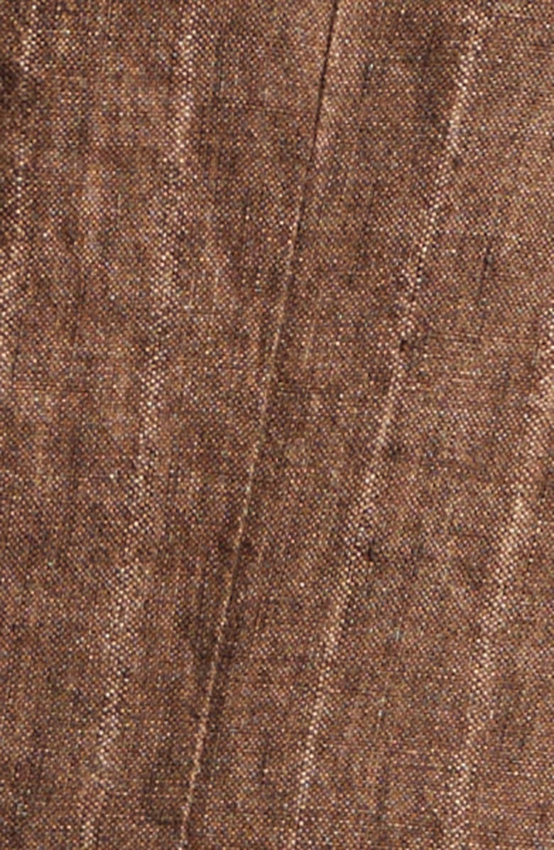 Massimo Alba Sloop Pinstripe Linen Suit, Alternate, color, Brown