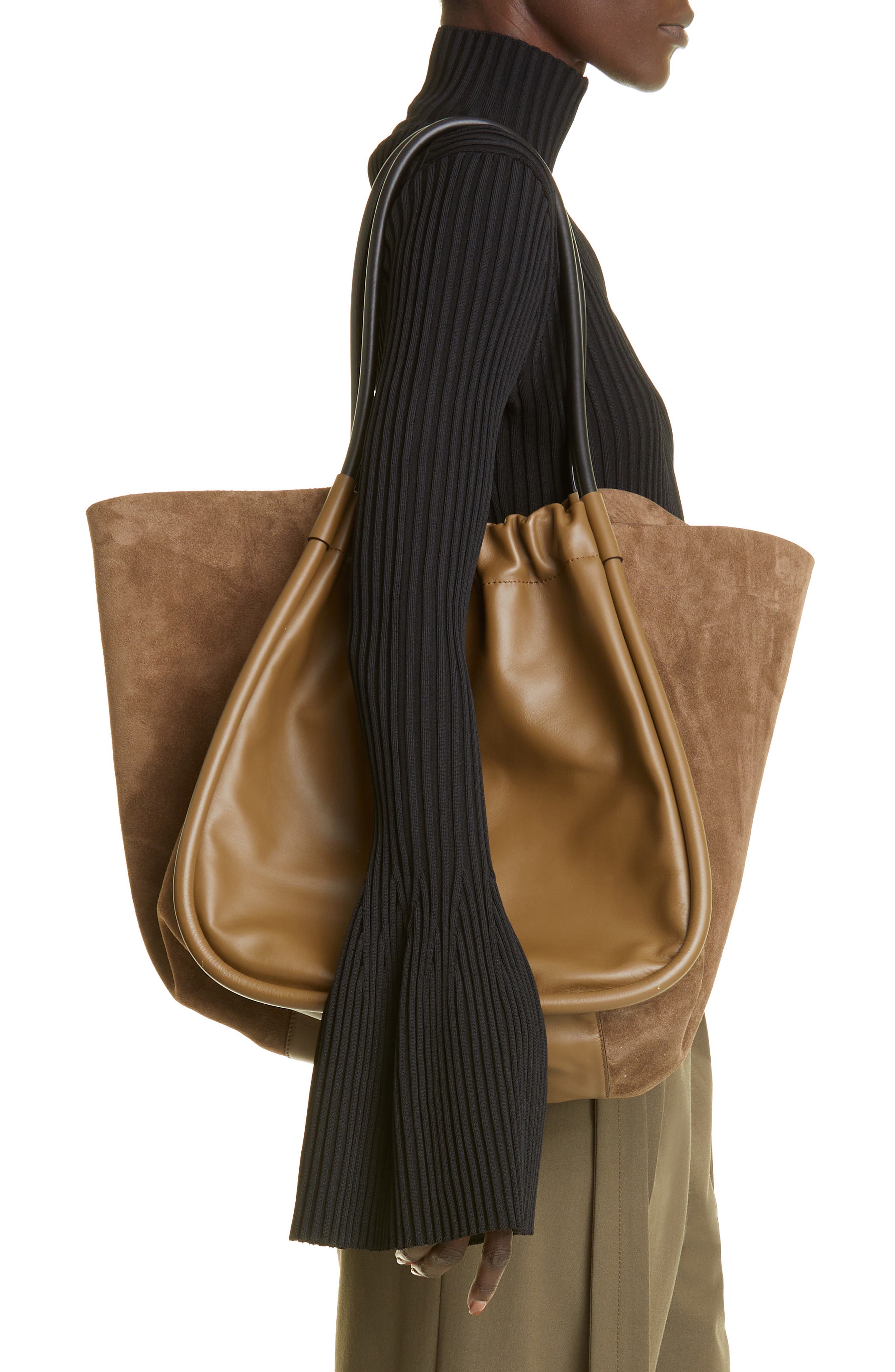 Proenza Schouler Extra Large Tie Dye Ruched Leather Tote, Alternate, color, 