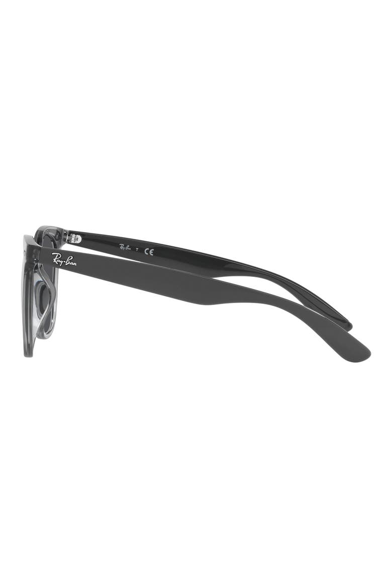 55mm Square Sunglasses, Alternate, color, TRANSPARENT GREY / DARK GREY