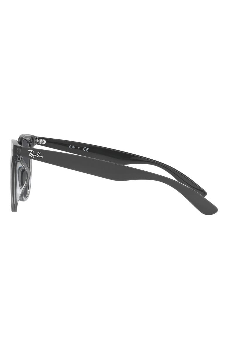 Ray-Ban 55mm Square Sunglasses, Alternate, color, Transparent Grey / Dark Grey