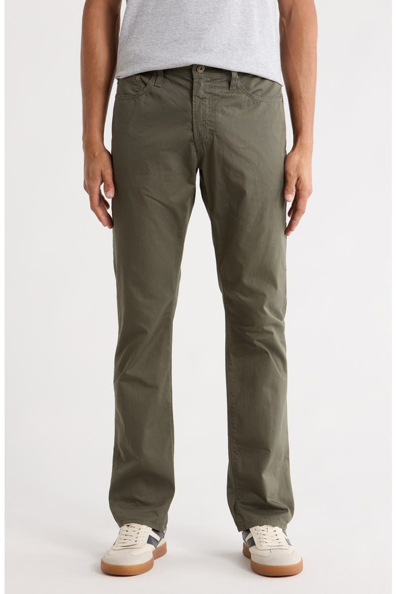 Everett Slim Straight Leg Pants, Main, color, ARMORY GREEN