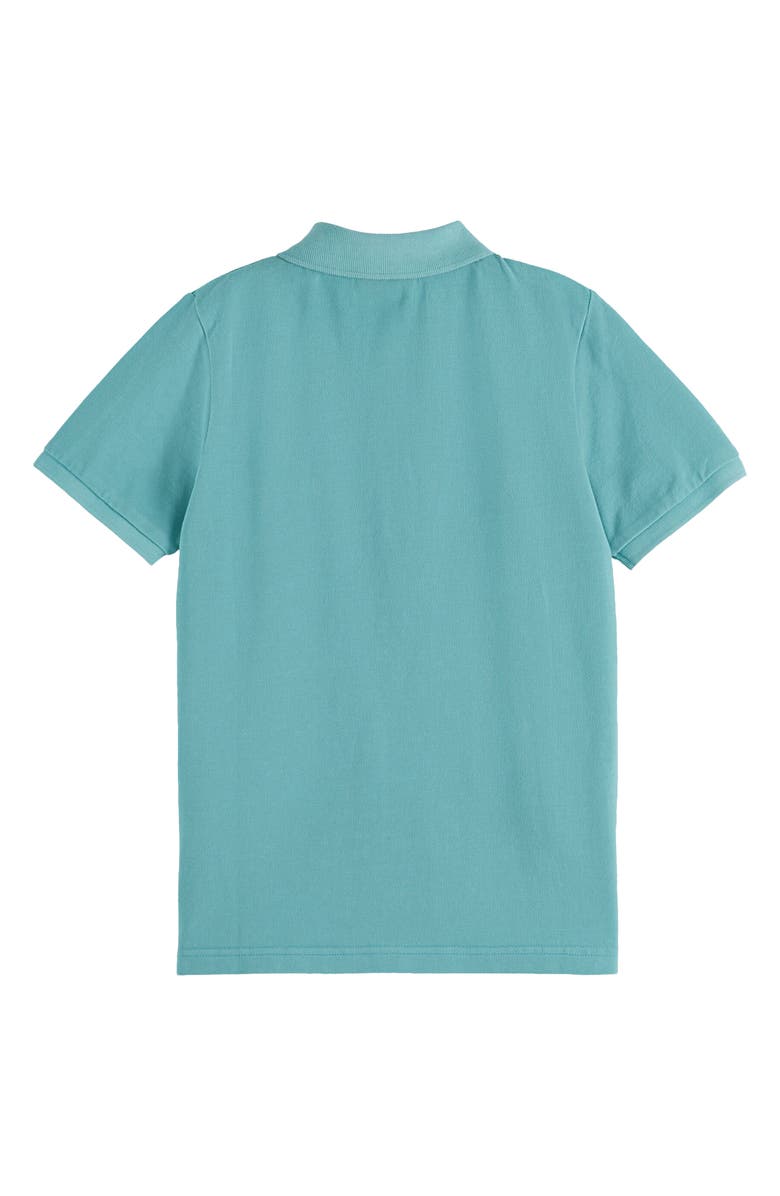 Scotch & Soda Kids' Cotton Piqué Polo, Alternate, color, Sea Blue