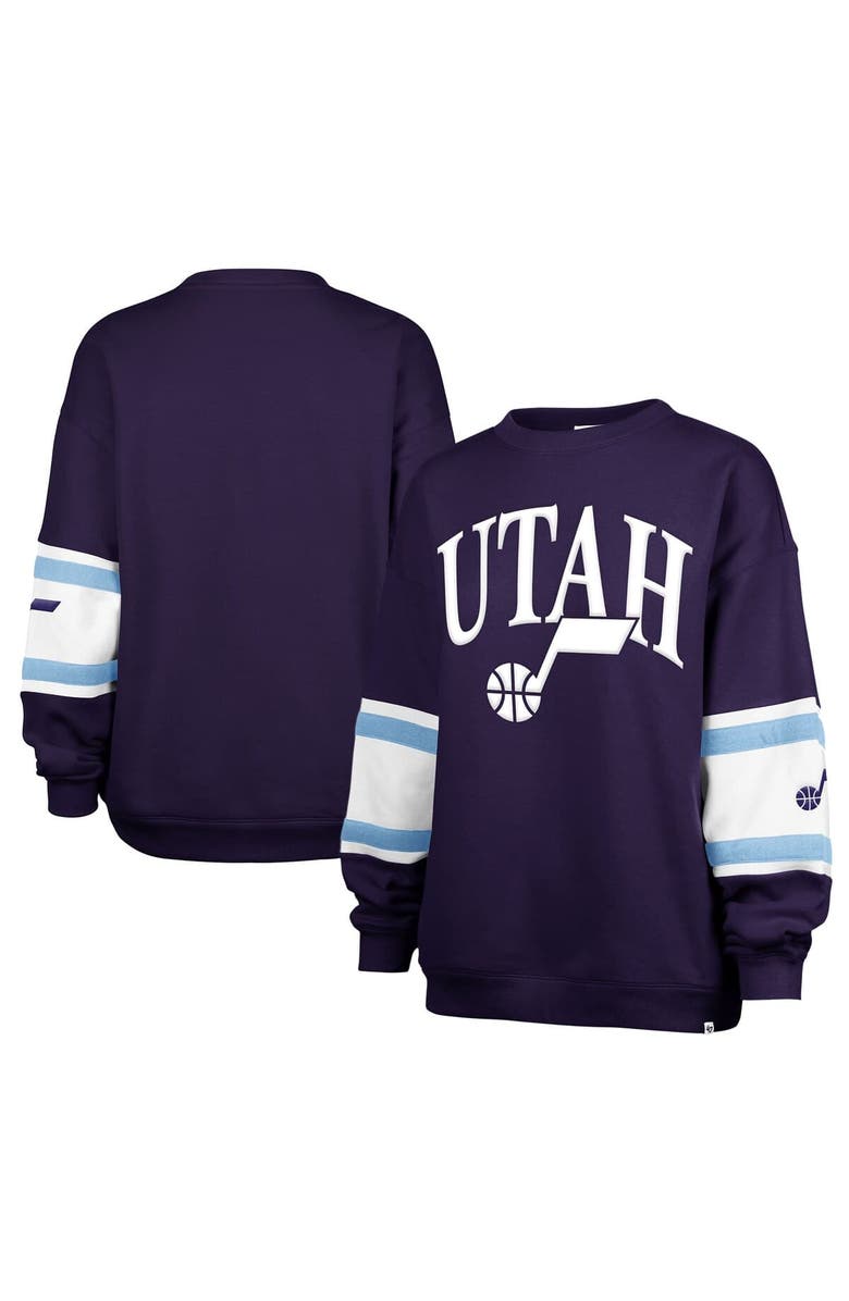 '47 Women's '47 Purple Utah Jazz 2024/25 City Edition Steadfast Paneled Pullover Sweatshirt, Alternate, color, 