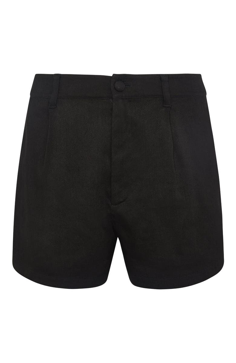 Onia Stretch Linen Short, Alternate, color, Black