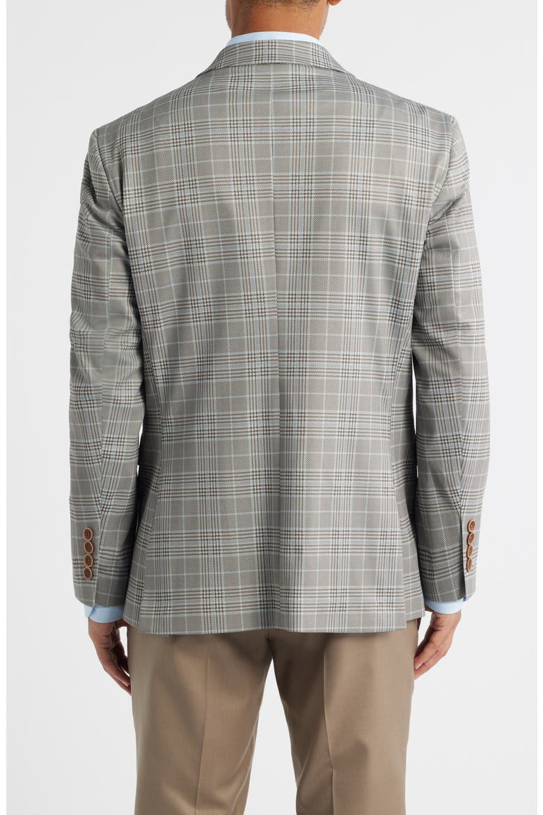 Tan Glen Check Knit Sport Coat, Alternate, color, TAN