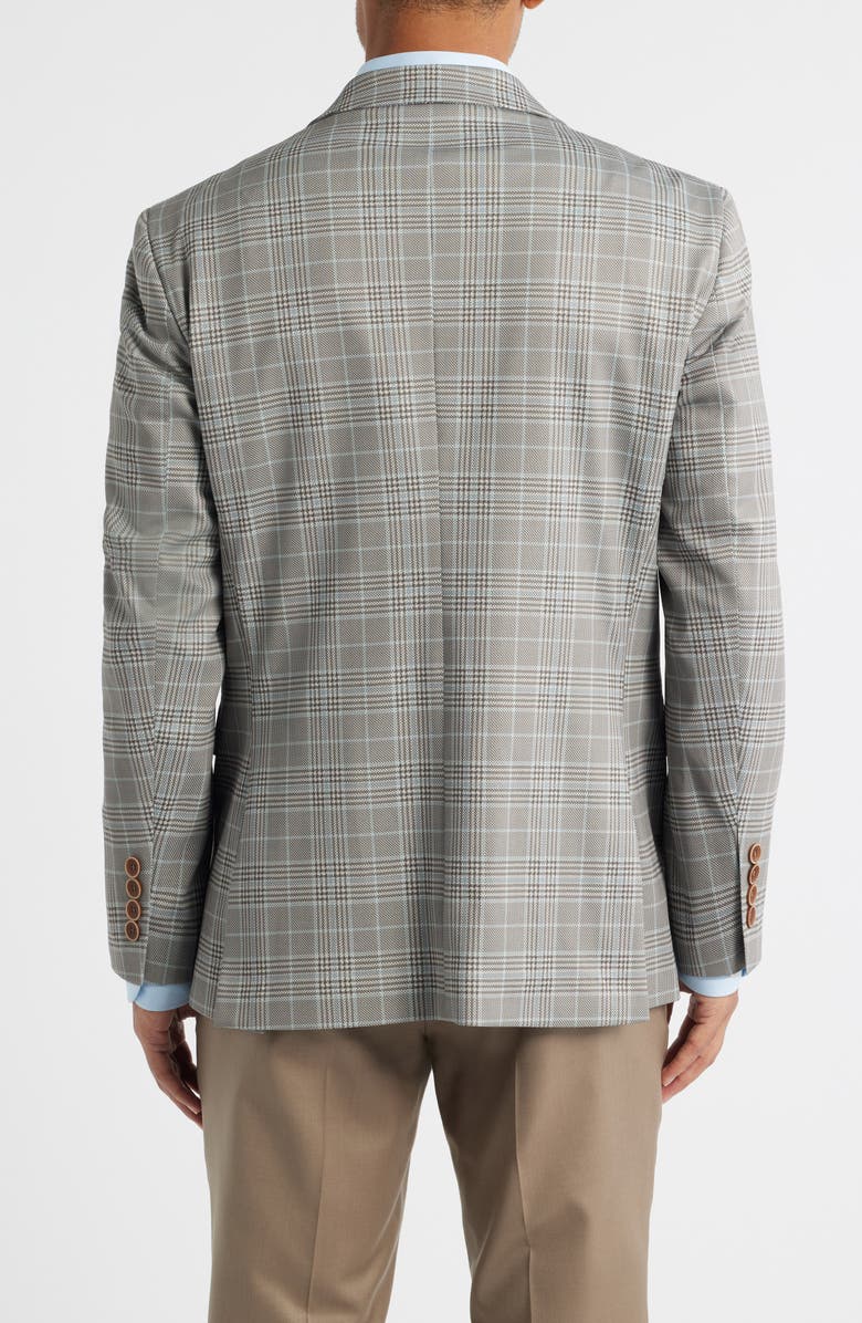 DANIEL HECHTER Tan Glen Check Knit Sport Coat, Alternate, color, Tan
