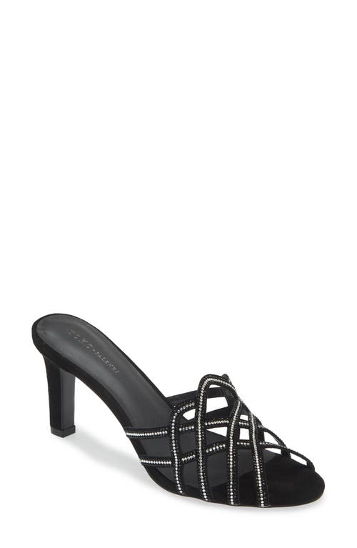 KOKO + PALENKI Savvy Embellished Sandal in Black Suede 