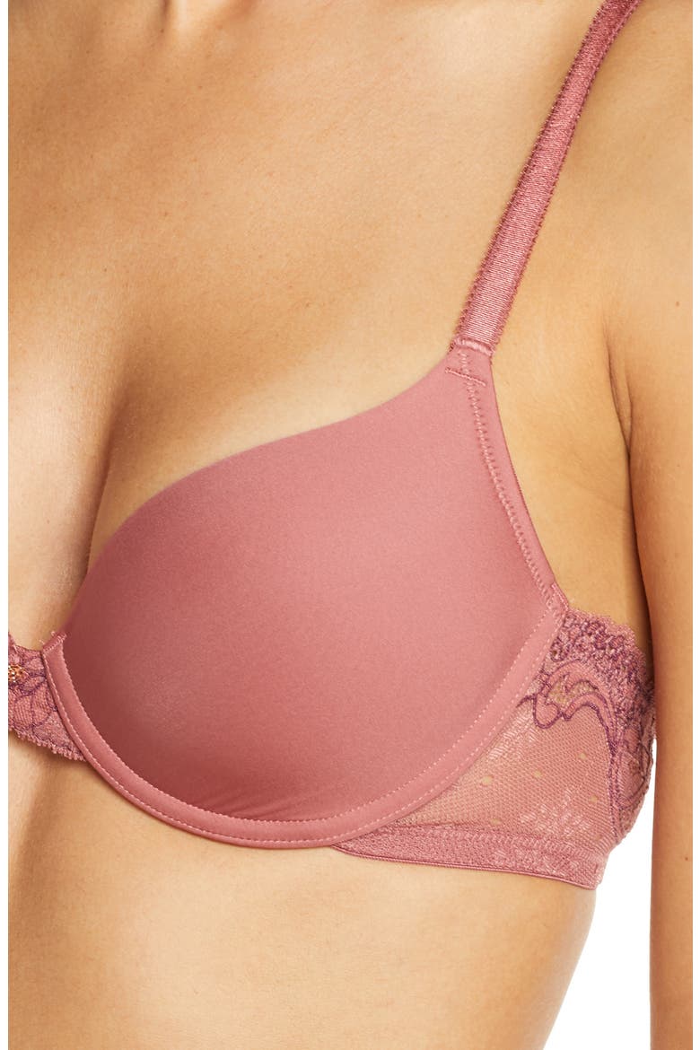 Honey Multi-Way T-Shirt Bra, Alternate, color, ROSEBUD/ SPICED PLUM