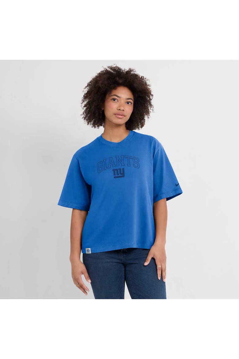 Women's Nike Royal New York Giants Glory Arch Boxy T-Shirt, Alternate, color, Royal