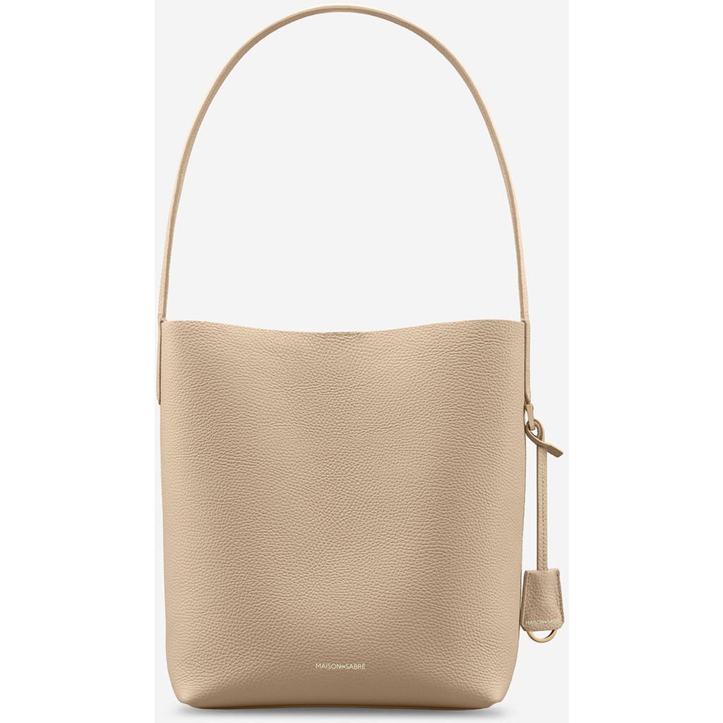 Maison De Sabre Maison De Sabré Leather Bucket Soft Tote In Saharan Fuchsia