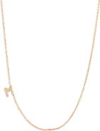 Anzie Love Letter Pavé Diamond Initial Pendant Necklace