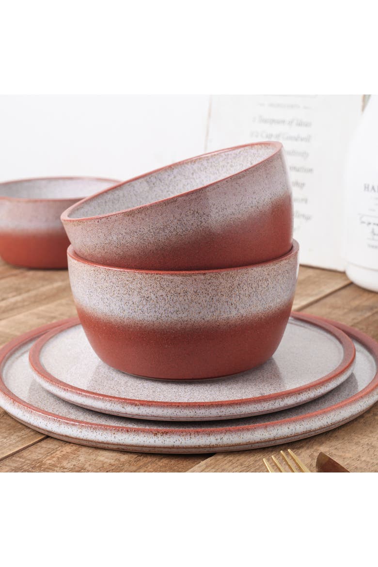 Vince Stoneware 32-Piece Dinnerware Set, Alternate, color, Red