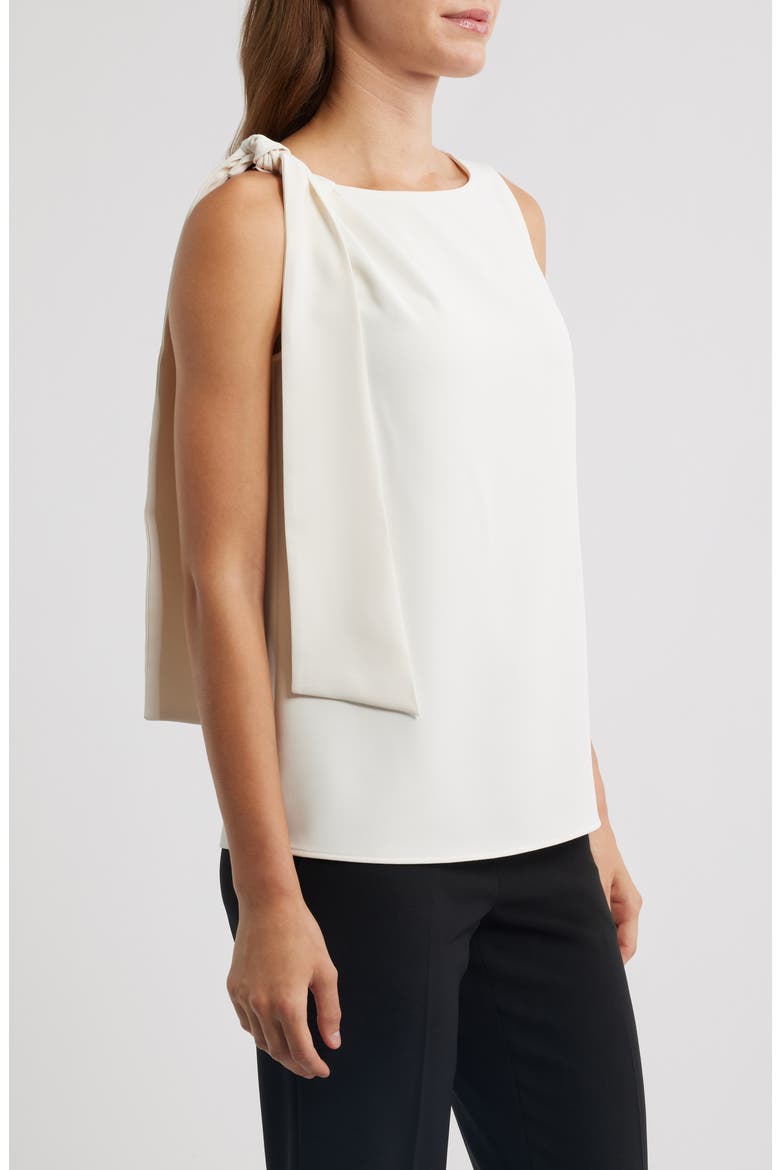 Tie Shoulder Sleeveless Top, Alternate, color, WHITE DOVE