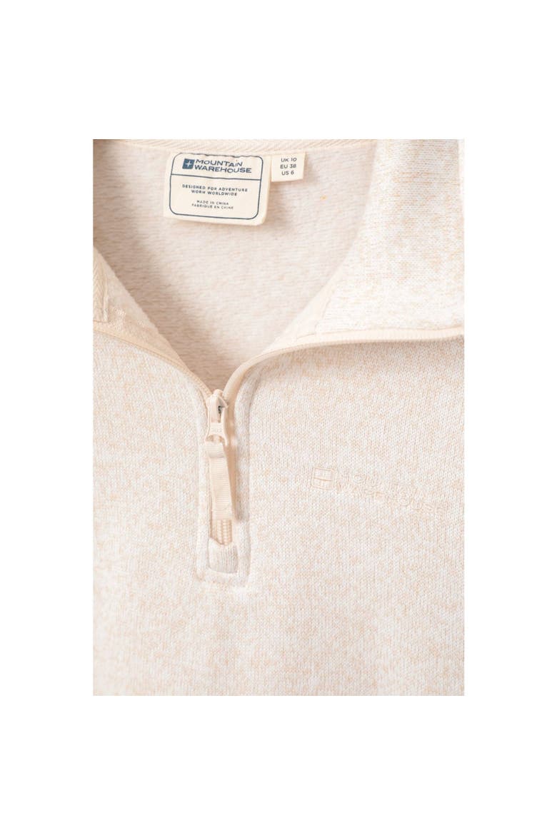 Idris Half Zip Fleece Top, Alternate, color, Beige