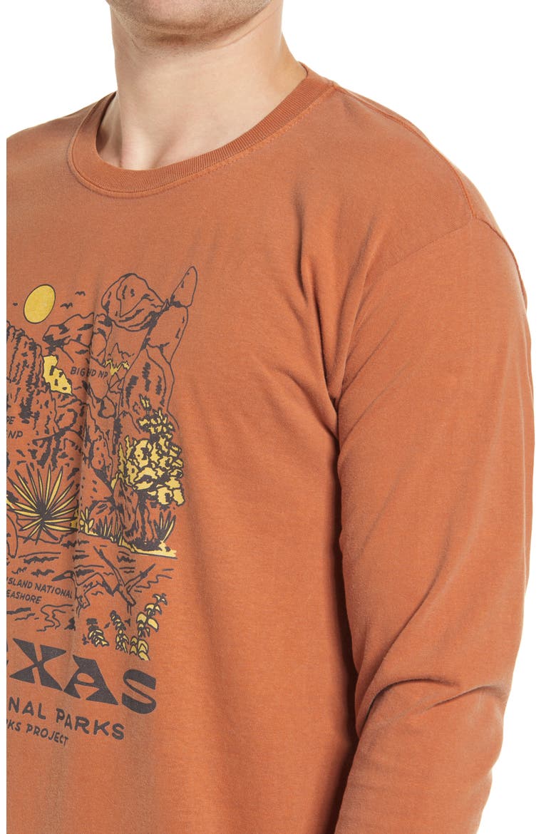 National Parks of Texas Long Sleeve Graphic Tee, Alternate, color, RUS