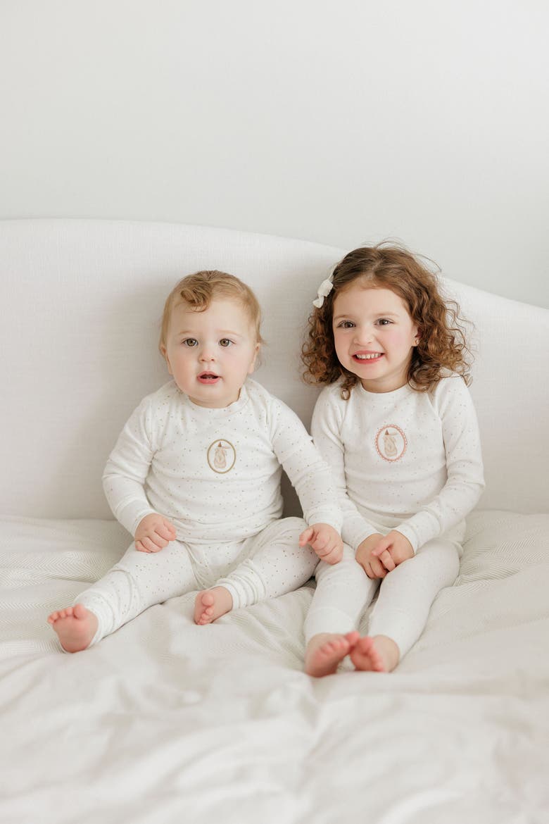 Speckled Bunny Collection - Pajamas, Alternate, color, Ivory/Tan
