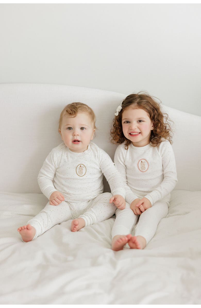 Ely's & Co. Speckled Bunny Collection - Pajamas, Alternate, color, Ivory/Tan