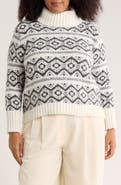 Joseph A Fair Isle Turtleneck Sweater