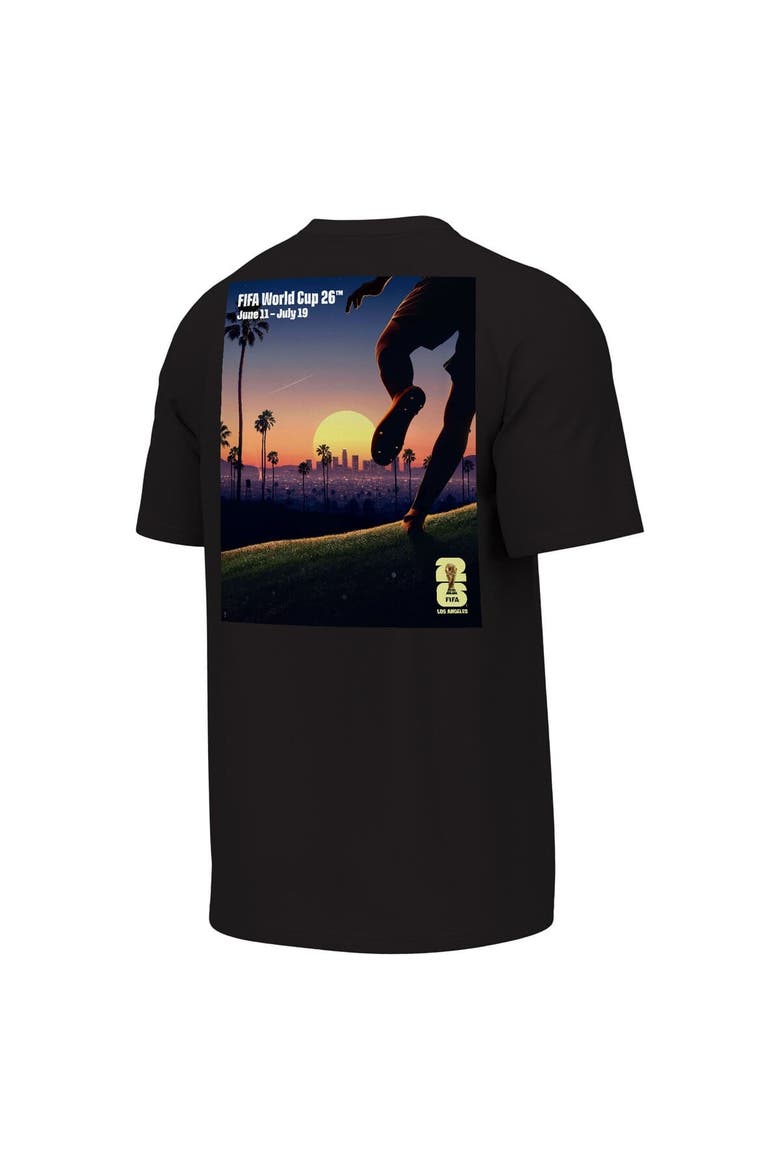Men's Outerstuff Black 2026 FIFA World Cup Los Angeles Host City Poster Graphic T-Shirt, Alternate, color, Black