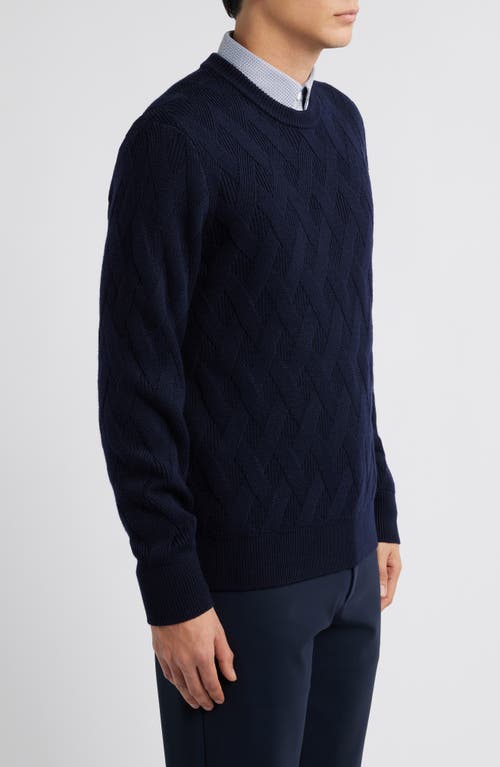 Hugo Boss Boss Elfredo Basketweave Wool Sweater