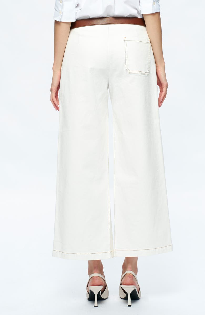 Bayeas Timothy Low Rise Ankle Wide Leg Jeans, Alternate, color, Cream