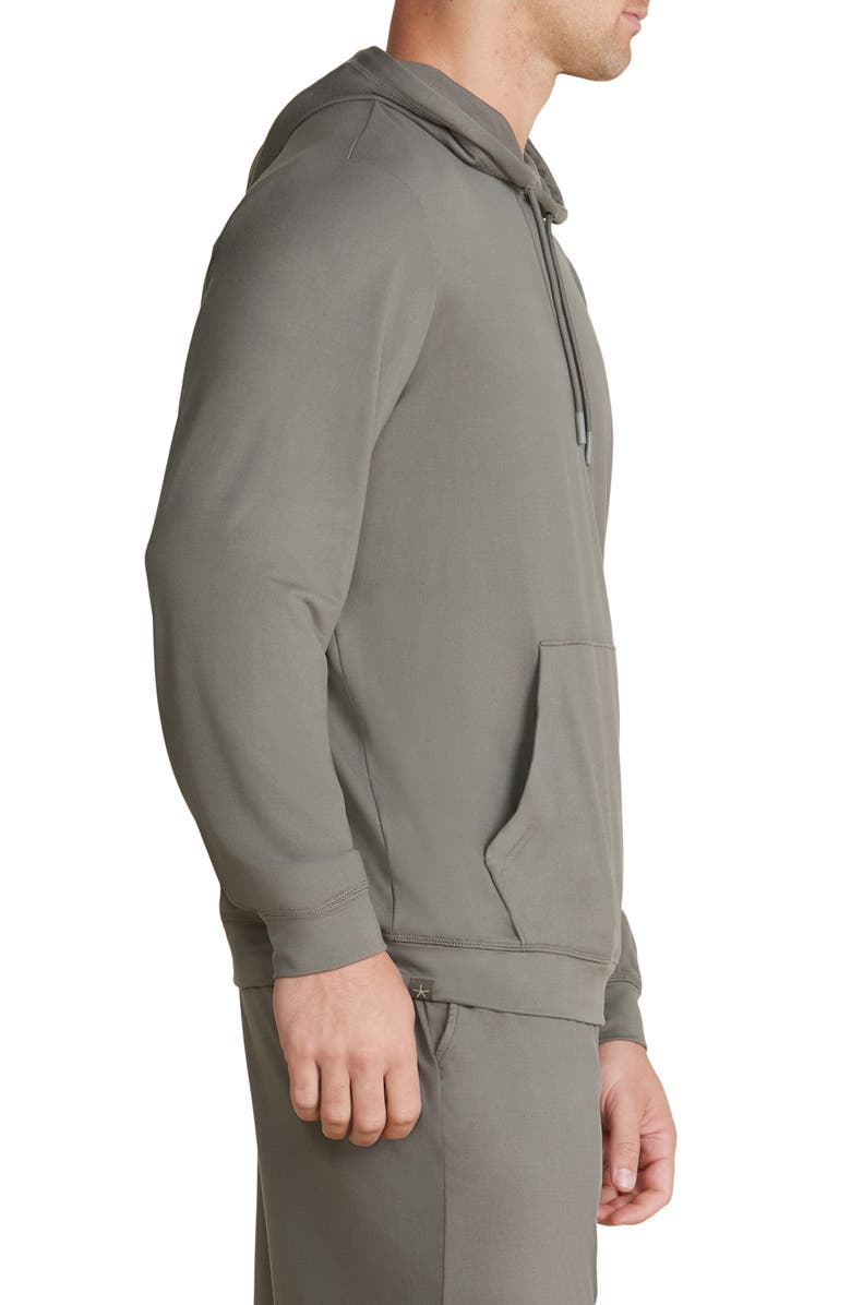 Barefoot Dreams<sup>®</sup> Malibu Collection<sup>®</sup> Butterchic Knit<sup>®</sup> Hoodie, Alternate, color, Olive Branch