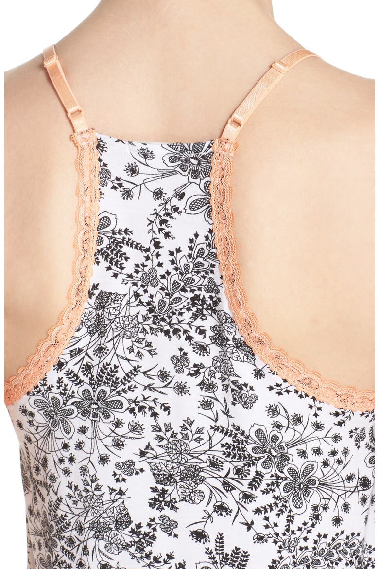 Print Jersey Pajamas, Alternate, color, BLACK
